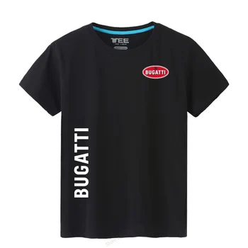 Noi de vara Tricouri Barbati din Bumbac cu Maneci Scurte Bugatti T-Shirt Om solid colour Mens t shirt Topuri