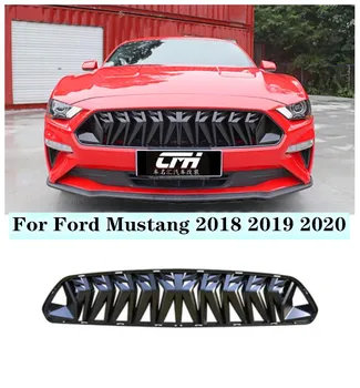 NOI, de Înaltă Calitate ABS Negru Mesh Grila Tăiați Curse Gratare se Potriveste Pentru Ford Mustang 2018 2019 2020 2021