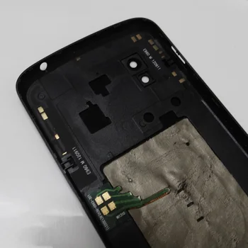 Noi de Înaltă Calitate, Capacul Bateriei Pentru LG Google Nexus 4 E960 Baterie Usa Spate de Sticlă Capac Carcasa + NFC Piese Alb Negru