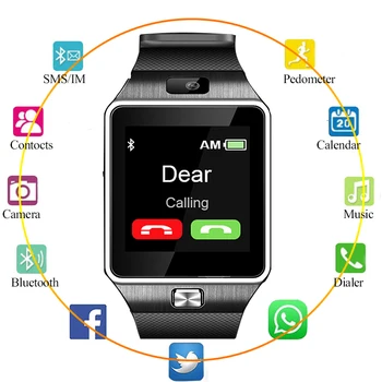 NOI DZ09 Atingeți Ecranul Smartwatch-Bratara Ceas Inteligent Femei Multifunctional Bluetooth Camera Muzica de Asteptare ceas inteligent bărbați relogio