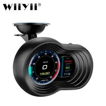 Noi F9 HUD OBD2 Head Up Display GPS auto cu ecartament de navigare Vitezometru Digital Proiector Turbo, Temperatura Ulei auto calculator Electronic