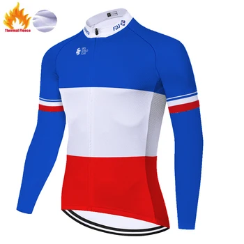 Noi fdj ciclism jersey 2020 Termică Iarna Fleece mihai ciclismo uomo long sleeve Moutain bike jersey tricota ciclismo hombre