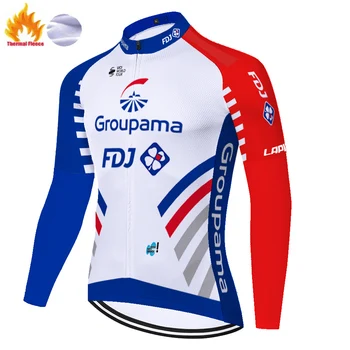 Noi fdj ciclism jersey 2020 Termică Iarna Fleece mihai ciclismo uomo long sleeve Moutain bike jersey tricota ciclismo hombre