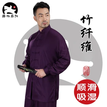 Noi fibre de bambus Tai Chi clothin Chineză Kung Fu Yong Chun Taiji box Masculin și feminin costum de formare în primăvară