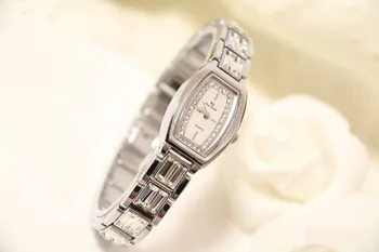 Noi Fierbinte Lanț Doamna Watch Factory Directă Plin De Diamant Pătrat Cristal Brățară Femei Ceasuri Piața De Cuarț Ceas De Cadouri Pentru Femei