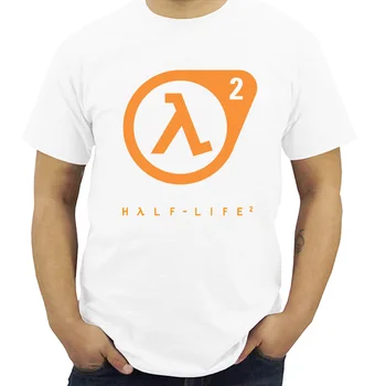 Noi Half Life 2 Logo Maneca Scurta alb Bărbați T-Shirt S-5XLFree Transport Lumină Tricou