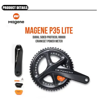 Noi Magene Ultegra R8000 Road Bike Power Meter P35 Lite Dual Side Brațul Pedalier Metru de Putere Ciclism rezistent la apa greutate de Lumină 170mm