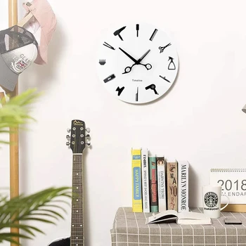 Noi Minimalist Modern Acrilice Ceasuri De Perete Living Home Decor De Moda Atmosferă De Cuarț Tăcut Frizer Acrilice Ceasuri De Perete