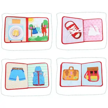 Noi Montessori Educația Timpurie Copilul Pânză de Carte Copilul Lacrimă Nu-i Rău Puzzle Lectură Jucărie Părinte-copil Interactive de Învățare Pânză de Carte