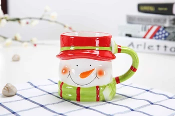 Noi Moș Crăciun,om de zăpadă,elan Cana,Xmas Cadou Cana Cana de Ceramica pentru Copii Minunat Cana de Cafea cu Lapte Sticle de Lapte din Ceramică Sticlă 380ml