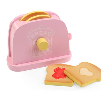 Noi Pretindem a Juca Jucărie din Lemn de joaca pentru Copii casa toast pâine, mașină de bucatarie din lemn puzzle bloc jucărie de 2-5 ani D159