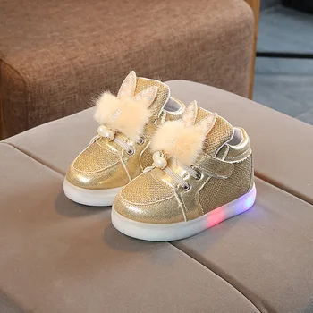 Noi Primavara Toamna pentru Copii Luminos Adidași pentru Fete Copii Stras LED-uri Stralucitoare Pantofi Fete drăguț Adidași 1 2 3 4 5 6 ani