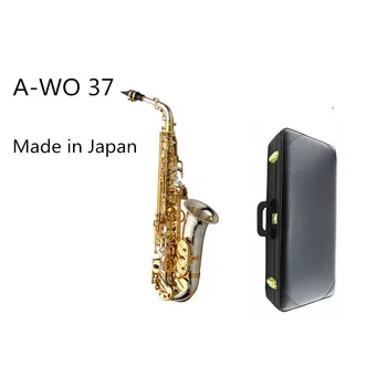 NOI Saxofon-O-WO37 Saxofon Alto Nichel Placat cu Aur Profesionale Cheie Sax Bucală Cu Caz și Accesorii