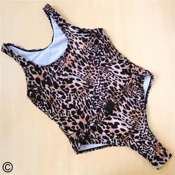 Noi Scăldător 2020 Sexy Leopard-o singură bucată de costume de baie Femei costume de baie de Înaltă Tăiat Piciorul costum de baie pentru femei înot purta plaja V792