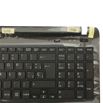 NOI spaniolă tastatura laptop pentru sony Vaio SVF152A29M alb/negru SP tastatură zona de Sprijin pentru mâini Capacul