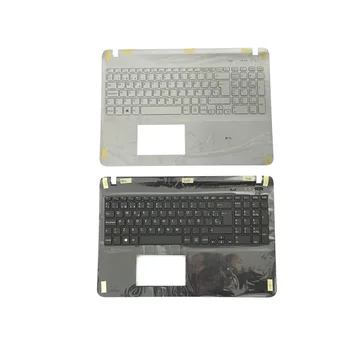NOI spaniolă tastatura laptop pentru sony Vaio SVF152A29M alb/negru SP tastatură zona de Sprijin pentru mâini Capacul