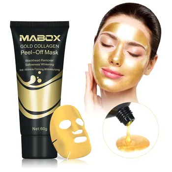 NOI Stoc de Aur de Colagen Coaja de Pe Masca cu Aur de 24K Masca Faciala Anti Îmbătrânire, Ridurile de Ridicare Fermitate Albire Rupe Măști Dropship