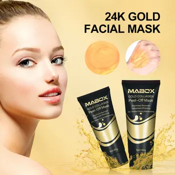 NOI Stoc de Aur de Colagen Coaja de Pe Masca cu Aur de 24K Masca Faciala Anti Îmbătrânire, Ridurile de Ridicare Fermitate Albire Rupe Măști Dropship