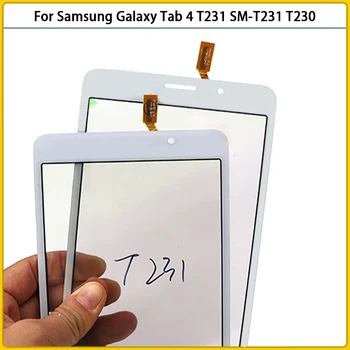 Noi T231TouchScreen Pentru Samsung Galaxy Tab 4 T231, SM-T230 T231, SM-T230 Panou de Ecran Tactil Digitizer Senzor Frontal de Sticlă