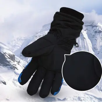 Noi Unisex De Iarna Camuflaj Dungi De Zăpadă De Schi, Mănuși Impermeabile Termică De Pluș Cald Mănuși Cu Un Deget