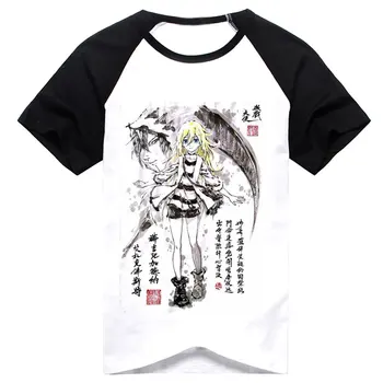 Noi, Îngerii Morții T-shirt Anime ray zack tricou de Bumbac de Vară Scurt-maneca topuri Tricouri