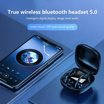 Noile Căști fără Fir Bluetooth 5.0 Cască TWS HIFI Impermeabil Sporturi de Funcționare setul cu Cască Suport iOS/Android Telefoane HD Apel