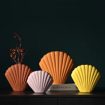 Nordic art shell vaza creative ceramice cu decor minimalist modern, decor acasă decor vaza pentru decor nunta