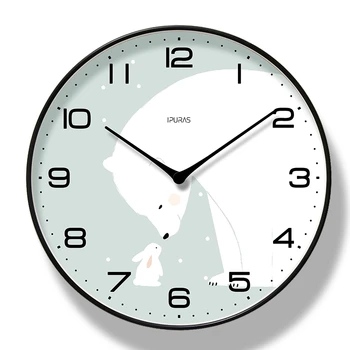 Nordic Bucătărie, Ceas de Perete cu Design Modern Ceasuri pentru Acasă Mut Agățat Ceas cu Baterii Tăcut Camera de zi de Decorare saat