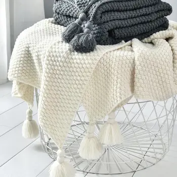 Nordic canapea pătură biroul de somn tricotate șal de lână pătură de agrement aer condiționat pătură pat