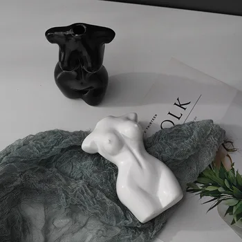 Nordic Creative Ceramice Body Art Distractiv Vaza Living De Flori Uscate De Plante Aranjament Decor Acasă Ornamente