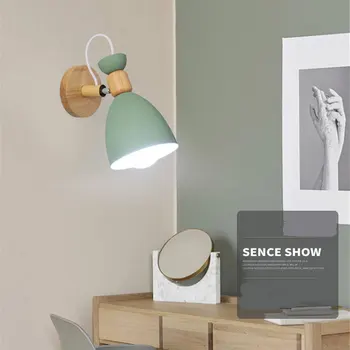 Nordic creative de personalitate simplu din lemn masiv lampă de perete camera de zi, scara culoar de hotel dormitor noptieră lampa de tranșee