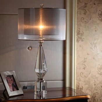 Nordic De Lux Cristal Lampă De Masă Dormitor Modern Lămpi De Noptieră Decor Acasă Punte De Lumină Creativ Hotel, Cameră De Lumini, Corpuri De