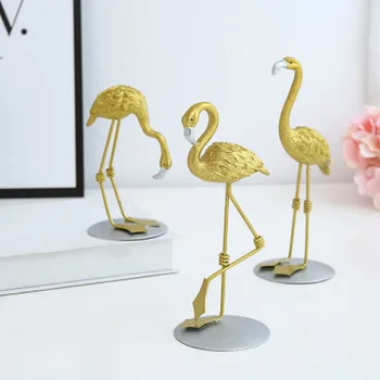 Nordic INS Aur Flamingo Decor Figurine Living Ornamente de Nunta de Decorare elemente de Recuzită, Decor Acasă Accesorii Moderne