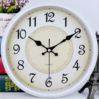 Nordic Moda Retro Ceas De Perete Vintage Clasic Cu Cifre Romane Arcuite Cuarț Reloj De Pared Horloge Murale Living Creative