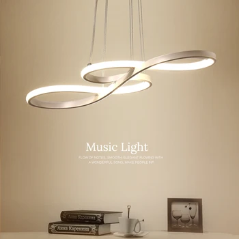 Nordic Moderne Luminile LED pentru Camera de zi Bucatarie Restaurant Fixare Tavan Hanglamp AC90-260V 32W/58W corp de Iluminat Suspenda