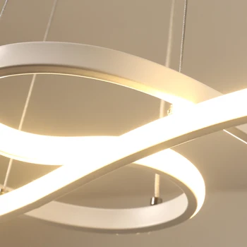 Nordic Moderne Luminile LED pentru Camera de zi Bucatarie Restaurant Fixare Tavan Hanglamp AC90-260V 32W/58W corp de Iluminat Suspenda