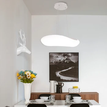 Nordic nor alb pandantiv cu LED-uri de lumină moderne, sufragerie, dormitor, camera de zi restaurant vestiar cafenea deco culoar de iluminat