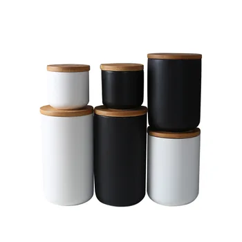 Nordic Sigilate Ceramice Borcane de Depozitare Set Cu Capac pentru Consumul de Cafea, Condimente, Ceai de Stocare Tin Instrument de Bucatarie 260ML 800ML