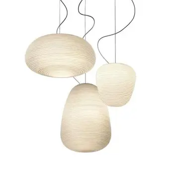 Nordic simlpe alb lăptos lumini pandantiv E27 sticla singură lampă de cap pentru living dining dormitor noptieră restaurant cafe-bar