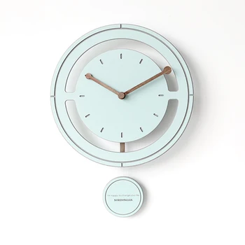 Nordic Simplu Ceas de Perete Pendul Living Modern, Creativ, Minimalist, Simplu de Artă Dormitor Ceas Mut Acasă Decorare C6T