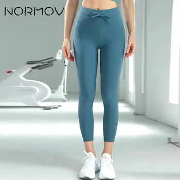 NORMOV Femei Nou fără Sudură Jambiere Respirabil Colanți de Yoga Pantaloni Fata Sport Jambiere cu Buzunar