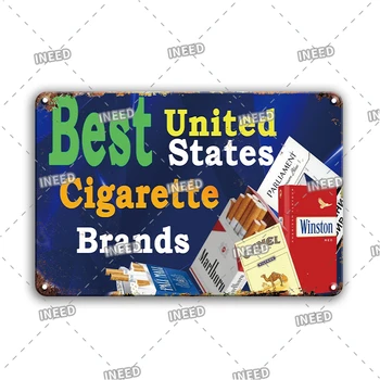 Noroc Țigară Placă De Metal Autocolante De Perete Decor Semn De Epocă Cămilă Cigarett Tin Poster Semn De Fum De Tutun Shop Decor Placa Semn