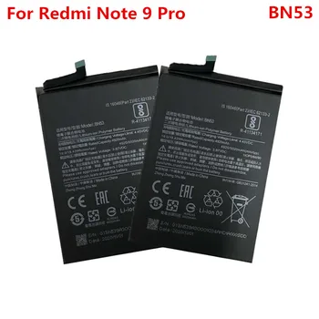 Note9 Pro Real a Bateriei Pentru XIAOMI Redmi Nota 9 Pro BN53 5020mAh Înlocui 3.85 V Litiu-ion Polimer Baterie Piese de schimb