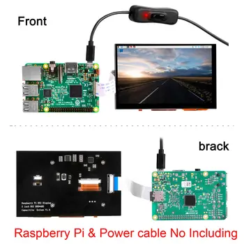 Nou 5 inch, 7 inch TFT LCD Ecran Tactil Capacitiv de Afișare DSI Conector 800x480 Pentru Raspberry Pi 4 Pi 3 B+