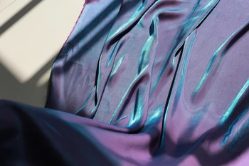 Nou Albastru violet gradient de pânză de bumbac pielii luciu mătase pânză respirabil cămașă pantaloni fusta rochie de Designer de tesatura tesatura en-gros