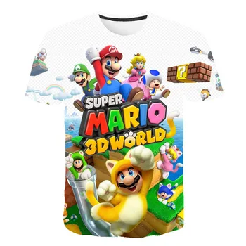 Nou Brand de Moda de Vara T-shirt Medicamente&iarba tricou de Desene animate Super Mario 3D Print Mens pentru Femei t shirt Creator Anime Tee Topuri