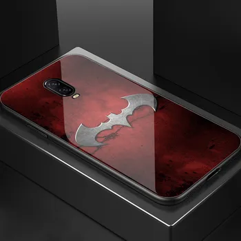 Nou Caz pentru OnePlus 7 pro Acoperi Batman Oneplus 6 Paharul înapoi caz acoperire pentru OnePlus 6 6T 1+ 7 7 pro