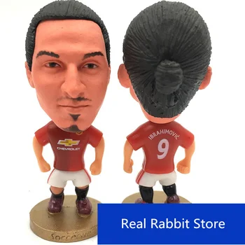 [Nou] de Colectare 12buc/lot 6.5 cm Anglia Manchester Pogba Ibrahimovic Mata, Rooney Marțiale de Acțiune Figura Jersey Fotbal steaua jucărie
