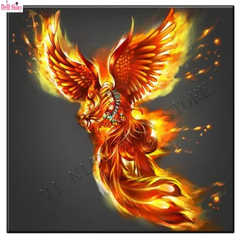 Nou incendiu phoenix animal 5D DIY Diamant Pictura Cristal 3d Diamond Pictura Cruce Cusatura de lucru Manual Stras Meserii Decor Acasă