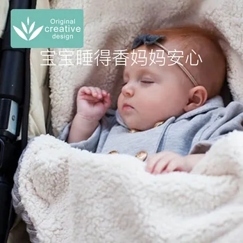 Nou nascuti scaun auto sac de dormit din bumbac pur copil cărucior sac de dormit adauga grosime picior moale capacul cărucior pentru copii accesorii